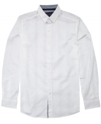 Map it out. Plan to start your day in style with this gridded Black Label shirt from No Retreat. Map it out. Plan to start your day in style with this gridded Black Label shirt from No Retreat.