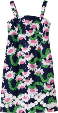 Lilly Pulitzer Girls 7-16 Carolina Dress, Brighty Navy Yum Yum, 7 Lilly Pulitzer Girls 7-16 Carolina Dress, Brighty Navy Yum Yum, 7