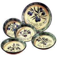 Certified International Garden of Olives 5-Piece Pasta Sets Certified International Garden of Olives 5-Piece Pasta Sets