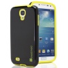 GreatShield NEON Series PC + Silicone Dual Layer Hybrid Case for Samsung Galaxy S4 SIV S IV / GT-I9500 - Black & Yellow