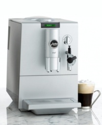 A deluxe treatment for the world's slimmest bean-to-cup automatic coffee center. Expect the same café-quality flavor with even more luxurious style. The striking design is replete in platinum metallic touches with chrome and stainless steel accents, while a professional-grade burr grinder and easy automatic features round out this bold, beautiful machine. Two-year warranty. Model 13442. A deluxe treatment for the world's slimmest bean-to-cup automatic coffee center. Expect the same café-quality flavor with even more luxurious style. The striking design is replete in platinum metallic touches with chrome and stainless steel accents, while a professional-grade burr grinder and easy automatic features round out this bold, beautiful machine. Two-year warranty. Model 13442.