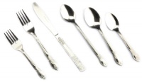 Unica Flatware Collection Stephanie 102-Piece Stainless Steel 18/0 Vibro Finish Flatware Set plus Organizer, Service for 12 Unica Flatware Collection Stephanie 102-Piece Stainless Steel 18/0 Vibro Finish Flatware Set plus Organizer, Service for 12