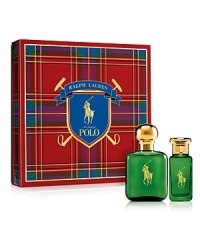 Experience the tradition this holiday season. Polo is a classic that celebrates the heritage of the sporting tradition.This two-piece holiday collection includes:- 2 oz. Eau de Toilette- 1 oz. Eau de Toilette Travel Spray Experience the tradition this holiday season. Polo is a classic that celebrates the heritage of the sporting tradition.This two-piece holiday collection includes:- 2 oz. Eau de Toilette- 1 oz. Eau de Toilette Travel Spray