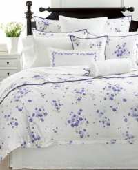 Martha Stewart Trousseau Violets 350T Twin Duvet Cover Martha Stewart Trousseau Violets 350T Twin Duvet Cover