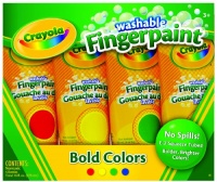 Crayola 4ct Washable Fingerpaints Primary Crayola 4ct Washable Fingerpaints Primary