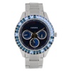Fossil Women's ES2958 Stainless Steel Analog with Blue Dial Watch