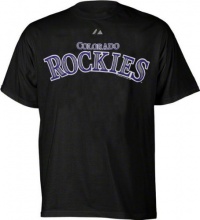 Colorado Rockies Black Wordmark Logo T-Shirt Colorado Rockies Black Wordmark Logo T-Shirt