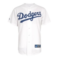 MLB Mens Los Angeles Dodgers White Home Replica Baseball Jersey MLB Mens Los Angeles Dodgers White Home Replica Baseball Jersey