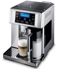 Push-button brew. The whip-smart De'Longhi espresso machine produces the perfect coffee -- fresh, aromatic and full of flavor -- with exceptional ease. From its integrated burr grinder to it's patented milk steaming/frothing system, everything is controlled with a digital touch screen that lets you customize every aspect of your brew. One-year warranty. Model ESAM6700. Qualifies for Rebate Push-button brew. The whip-smart De'Longhi espresso machine produces the perfect coffee -- fresh, aromatic and full of flavor -- with exceptional ease. From its integrated burr grinder to it's patented milk steaming/frothing system, everything is controlled with a digital touch screen that lets you customize every aspect of your brew. One-year warranty. Model ESAM6700. Qualifies for Rebate