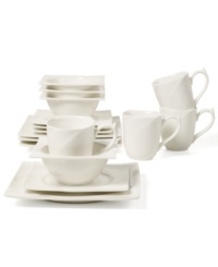A brilliant twist on whiteware, the Bristol dinnerware set from Ecoware is crafted using porcelain discarded during the manufacturing process. Unparalleled durability and the brightest white around add to its modern appeal. A brilliant twist on whiteware, the Bristol dinnerware set from Ecoware is crafted using porcelain discarded during the manufacturing process. Unparalleled durability and the brightest white around add to its modern appeal.