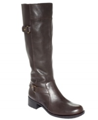 Classic ease. The Labarca boots by Easy Spirit are sleek and comfortable with buckle detail along the back heel and shaft. Classic ease. The Labarca boots by Easy Spirit are sleek and comfortable with buckle detail along the back heel and shaft.