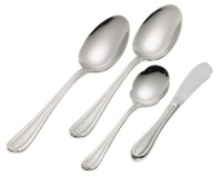Gorham Melon Bud Frosted 4-Piece Stainless Steel Flatware Serving Set Gorham Melon Bud Frosted 4-Piece Stainless Steel Flatware Serving Set