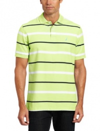 Nautica Men's Pique Striped Deck Polo Nautica Men's Pique Striped Deck Polo