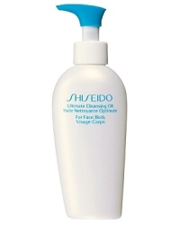 Shiseido Ultimate Cleansing Oil. A rinse-off oil-based cleanser especially formulated for quick and easy removal of long-wearing foundation and water-resistant sunscreen. Feels light and silky, and protects skins natural moisture as it works. Developed with a Shiseido-exclusive formulation to deep-cleanse with unparalled mildness. Applies easily and rinses away quickly, leaving no sensation of stickiness. Shiseido Ultimate Cleansing Oil. A rinse-off oil-based cleanser especially formulated for quick and easy removal of long-wearing foundation and water-resistant sunscreen. Feels light and silky, and protects skins natural moisture as it works. Developed with a Shiseido-exclusive formulation to deep-cleanse with unparalled mildness. Applies easily and rinses away quickly, leaving no sensation of stickiness.