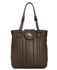 A classic silhouette gets a modern upgrade with this must-have design from Jessica Simpson. Decorative chain-link details, signature hardware and accent stitching dress the outside, while the generous interior offers plenty of pockets and compartments for keeping essentials safe and secure. A classic silhouette gets a modern upgrade with this must-have design from Jessica Simpson. Decorative chain-link details, signature hardware and accent stitching dress the outside, while the generous interior offers plenty of pockets and compartments for keeping essentials safe and secure.