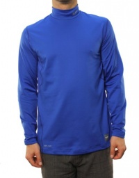 Nike Pro Combat Men's Dri-Fit Fitted Hyperwarm Series Training Shirt Blue Nike Pro Combat Men's Dri-Fit Fitted Hyperwarm Series Training Shirt Blue