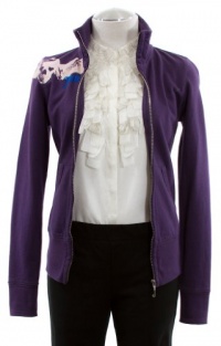Juicy Couture Traincase Purple Long Sleeve Juicy Skull Zip Track Jacket (Petite) Juicy Couture Traincase Purple Long Sleeve Juicy Skull Zip Track Jacket (Petite)