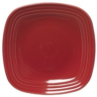 Fiesta 10-3/4-Inch Square Dinner Plate, Scarlet Fiesta 10-3/4-Inch Square Dinner Plate, Scarlet