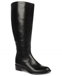 The Crane riding boots by Franco Sarto are the kind of versatile classics that can go with everything from skinny jeans to flowy skirts. The Crane riding boots by Franco Sarto are the kind of versatile classics that can go with everything from skinny jeans to flowy skirts.