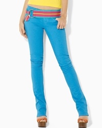 To celebrate the Big Pony fragrance collection, Ralph Lauren designed this limited edition jean in the fragrance's signature colors and fashioned it for a classic, straight-leg fit in stretch cotton. To celebrate the Big Pony fragrance collection, Ralph Lauren designed this limited edition jean in the fragrance's signature colors and fashioned it for a classic, straight-leg fit in stretch cotton.