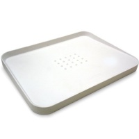 Joseph Joseph Cut and Carve Chopping Board, White Joseph Joseph Cut and Carve Chopping Board, White