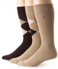 Tommy Hilfiger Men's 3 Pack Argyle Crew Socks Tommy Hilfiger Men's 3 Pack Argyle Crew Socks