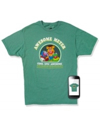 Old favorites with a modern spin--this Zapparel tee comes to life thanks to the latest technology. Simply download the Zappar app for your iPhone or Android and select the Zapparel icon to locate your shirt. Once you find it, tap the Zap button and point your phone at your shirt. Its cutting-edge graphic will come to life with explosive, multidimensional detail. Old favorites with a modern spin--this Zapparel tee comes to life thanks to the latest technology. Simply download the Zappar app for your iPhone or Android and select the Zapparel icon to locate your shirt. Once you find it, tap the Zap button and point your phone at your shirt. Its cutting-edge graphic will come to life with explosive, multidimensional detail.
