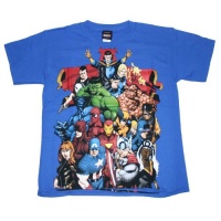 Marvel Boys 8-20 Brazen Heroes Tee,Royal,Small Marvel Boys 8-20 Brazen Heroes Tee,Royal,Small