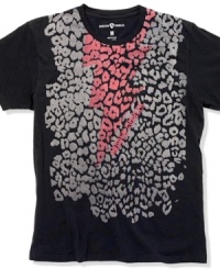 Show off your wild side by rocking this leopard print shirt from Andrew Charles. Sweet guitar licks not included. Show off your wild side by rocking this leopard print shirt from Andrew Charles. Sweet guitar licks not included.