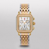 MICHELE Signature Deco Diamond Tri-Tone, Diamond Dial MICHELE Signature Deco Diamond Tri-Tone, Diamond Dial