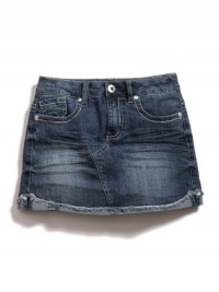 Guess Ridgemont Denim Scooter Skirt (Sizes 7 - 16) - medium stone, 8 Guess Ridgemont Denim Scooter Skirt (Sizes 7 - 16) - medium stone, 8