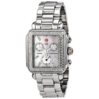 MICHELE Signature Deco Diamond, Diamond Dial 3-Link Diamond Bracelet