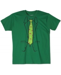 You're not just Kermit this Halloween, you're a fancy Kermit in this tie tee by Hybrid. You're not just Kermit this Halloween, you're a fancy Kermit in this tie tee by Hybrid.