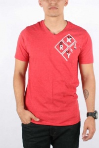 Hurley Men's 4 Square V-Neck Premium T-Shirt Hurley Men's 4 Square V-Neck Premium T-Shirt