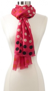 Echo Design Women's Polka Dot Wrapping Scraf, Magenta, One Size