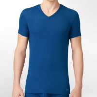 Calvin Klein Men's Micro Modal V-Neck Top, Blue Spell, X-Large Calvin Klein Men's Micro Modal V-Neck Top, Blue Spell, X-Large