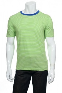 Kenneth Cole Reaction 318 Lime Combo Horizontal Stripes SS T-Shirt Kenneth Cole Reaction 318 Lime Combo Horizontal Stripes SS T-Shirt