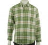 John Ashford Men's Light Green Plaid Button Down Shirt