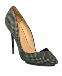 Interesting patterns always win. L.A.M.B.'s Harlie II single sole pumps feature a dramatic sole that's sure to get attention. Interesting patterns always win. L.A.M.B.'s Harlie II single sole pumps feature a dramatic sole that's sure to get attention.
