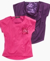 Give her closet a sparkly addition with one of these sequin tops form Jessica Simpson.