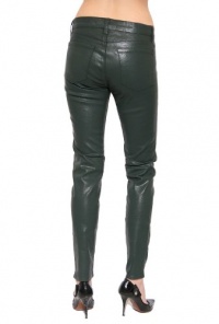 Women's J Brand Super Skinny Low Rise Jean in Texture Coated Conifer Size 29 Women's J Brand Super Skinny Low Rise Jean in Texture Coated Conifer Size 29