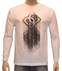 DC Shoes Men's Layered Long Sleeve Shirt - White DC Shoes Men's Layered Long Sleeve Shirt - White