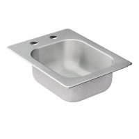 Moen 22246 Camelot 2 Hole Stainless Steel 20 Gauge Single Bowl Drop In Sink, Stainless