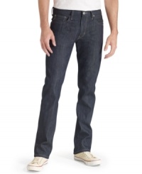 Lose a few inches. These slim-fit jeans from Levi's set your style on the straight and narrow. Lose a few inches. These slim-fit jeans from Levi's set your style on the straight and narrow.