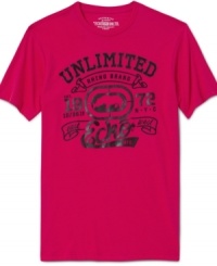 Amp up your street style with a cool, bold bright. This t-shirt from Ecko Unltd is an attention-getter. Amp up your street style with a cool, bold bright. This t-shirt from Ecko Unltd is an attention-getter.