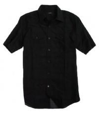 Alfani Mens Button-Front Button Down Shirt - Style 11738BK436 Alfani Mens Button-Front Button Down Shirt - Style 11738BK436