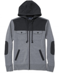 Windy weather calls for some hooded help. This hoodie from American Rag has the style to upgrade your layered look. Windy weather calls for some hooded help. This hoodie from American Rag has the style to upgrade your layered look.