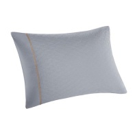 Natori Lotus Temple Viscose Which is From Bamboo/Cotton Coverlet Sham, Silver, 20 by 26-Inch Natori Lotus Temple Viscose Which is From Bamboo/Cotton Coverlet Sham, Silver, 20 by 26-Inch