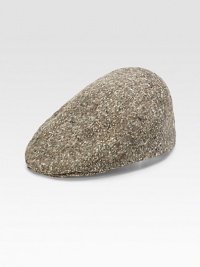 A retro-inspired design, finished in elegant tweed. WoolBrim, about 2½Spot cleanMade in USA of imported fabric A retro-inspired design, finished in elegant tweed. WoolBrim, about 2½Spot cleanMade in USA of imported fabric