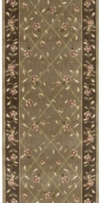 Nourison Zanibar Trellis Mocca 2.3-Feet by 8-Feet Polyacrylic Runner Rug Nourison Zanibar Trellis Mocca 2.3-Feet by 8-Feet Polyacrylic Runner Rug